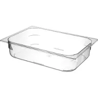 Hendi Eiscreme Behälter Polykarbonat transparent - 360x250x(H)80mm