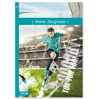 Roth Zeugnismappe mit Design und Effektfolie, A4, Folie, 10 Einlagen, Fussballstar