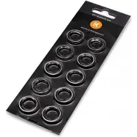 EK Water Blocks EK-Quantum Torque Color Ring 10-Pack HDC 14, Drehmoment-Befestigungsring, Silber, 1/4 Zoll, 10 Stück(e), Slowenien
