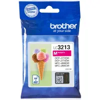 Brother LC3213M, Hohe (XL-) Ausbeute, Magenta, Tinte auf Pigmentbasis, 1 Stück(e), 400 Seiten, Einzelpackung