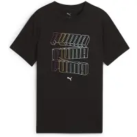 Puma T-Shirt "ESS LOGO LAB HOG TEE B" für Jugendliche, sportlicher Stil, Kurzarm, Rundhalsausschnitt