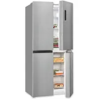 Exquisit Multidoor MD365-125-040D inoxlook | 362 l Nutzinhalt | NoFrost | Frischefach | Alarm