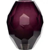 Hubsch Facetten Vase Burgunder | 950504