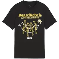 Puma T-Shirt Mid 90s 685144 Schwarz Regular Fit 140