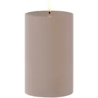 Uyuni Lighting - Outdoor Stumpenkerze LED 8,4x15 cm Sandstone
