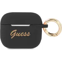 GUESS GUA3SSSK AirPods 3 cover czarny/black Silicone Vintage Script