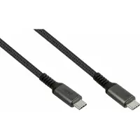 GOOD CONNECTIONS USB 2.0 Lade/-Datenkabel , USB-C an USB-C, Leistung 240 W, bis 480 Mbit/s, Länge 2 m, schwarz
