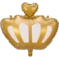 Party Deco Folienballon Krone 52 x 42 cm, Gold