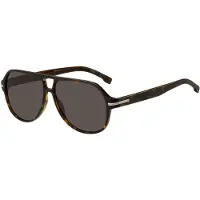 HUGO BOSS Boss 1507/S Herren-Sonnenbrille Vollrand Browline Acetat-Gestell, braun