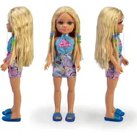 Nancy Puppe Mit Blonden Haaren Und Zöpfen Für Einen Tag