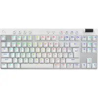 Logitech G PRO X TKL, Kabellos, RF Wireless + Bluetooth, Mechanischer Switch, QWERTY, RGB-LED, Weiß