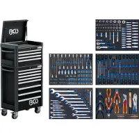 Bgs 4088 Werkstattwagen Profi Standard Maxi komplett mit 243 Werkzeugen