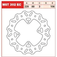 TRW Mst302ec Off Road Bremsscheibe