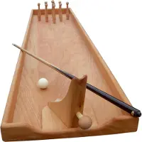 Holz Bi-Ba-Butze Tischkegelbahn