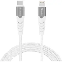 Sandberg USB-C PD to Lightning MFI 2M, 2 m, Lightning, USB C, Männlich, Männlich, Weiß