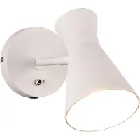 TRIO Nachttischlampe Enzo Weiß
