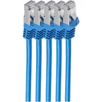 Shiverpeaks BS75515-B-SET5, 5 m, Cat7, S/FTP (S-STP), RJ-45, RJ-45, Blau