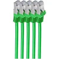 Shiverpeaks BS75511-0.25G-SET5, 0,25 m, Cat7, S/FTP (S-STP), RJ-45, RJ-45, Grün