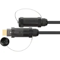 Mad Multimedia AOC Hybrid High-Speed HDMI 2.0b, stahlarmiert, 4K @60Hz, 18 GBit/s, schwarz, 50m, Series