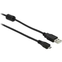 DeLOCK 82335, 2 m, USB A, Micro-USB B, USB 2.0, Schwarz