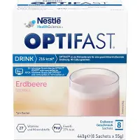 Nestle Health Science (Deutschland) GmbH Optifast Drink Erdbeere Pulver 8X55 g