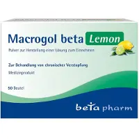 Macrogol beta Lemon Plv.z.Her.e.Lsg.z.Einnehmen 50 St Pulver zur Herstellung einer Lösung zum Einnehmen