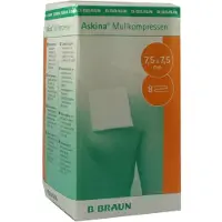 B. Braun Melsungen AG Askina Mullkompressen 7,5x7,5 cm unsteri 100 St