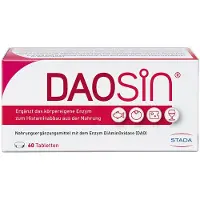 STADA Consumer Health Deutschland GmbH DAOSiN Tabletten zur Ergänzung des körpereigenen DAO-Enzyms zum Histaminabbau aus der Nahrung, 60 St. Tabletten