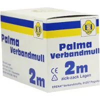 ERENA Palma Verbandmull 80 cm 2 m zickzack Lagen 1 St Verband