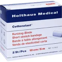 Holthaus Medical Kurzzugbinde Cottonelast 10 cmx5 m 2 St Binden