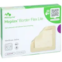 Medi-Spezial GmbH Mepilex Border Flex Lite Schaumverband 7,5x7,5 Cm 5 St
