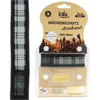 KDA Mückenschutz Armband Karo grau 1 St