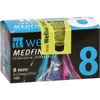 Med Trust GmbH Wellion Medfine plus Pen-Nadeln 8 mm 100 St
