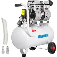 Vevor Luftkompressor, 5,5 Gallonen, ultraleiser ölfreier Luftkompressor, 25-l-Tank, leiser Luftkompressor, 750 W, ölfreier Kompressor, geräuscharm