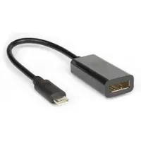 Hamlet XVAUC-DP4K Videokabel-Adapter USB Typ-C DisplayPort Schwarz