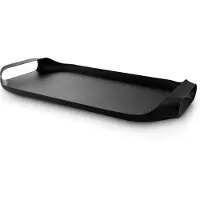 Eva Solo Serviertablett 43 x 25 cm, schwarz, Edelstahl - , Schwarz, Edelstahl