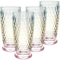 Villeroy & Boch Longdrinkglas "Longdrinkglas Boston Pearl 300 ml 4er Set bunt"