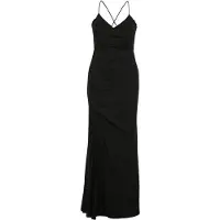 Vera Mont Abendkleid "Damen im Glitzer-Look" Ohne Tasche Wickel-Design