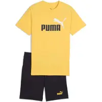 Puma ESS 2 COLOR No. 1 Logo Tee and Shorts Set B - gelb, Größe:176