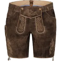 Spieth & Wensky Lederhose FAY in dunkelbraun | Gr.: 38