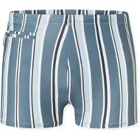 Schiesser Badehose Herren blau gestreift, 4 775630-0001-00004