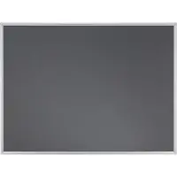 Franken Stellwandtafel ECO beidseitig Filz, grau, Aluminiumrahmen, 1200x1200 mm
