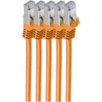 Shiverpeaks BS75513-O-SET5, 3 m, Cat7, S/FTP (S-STP), RJ-45, RJ-45, Orange