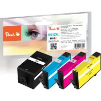 Peach PI300-977, Hohe (XL-) Ausbeute, Schwarz, Cyan, Magenta, Gelb, 31 ml, 12 ml, 4 Stück(e), Multipack