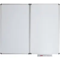 MAUL Whiteboard-Klapptafel MAULstandard, grau kunststoffbeschichtet, magnethaftend, 1 Flügel, B 600 x H 1000 mm
