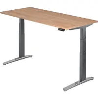 Hjh OFFICE PRO XBHM 19 GC - 180 x 80 Nussbaum elektrisch höhenverstellbar