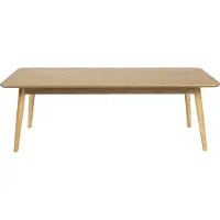 White Label Fabio Couchtisch Rechteckig 120x60 cm Holz Natural