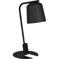 Eglo Tischlampe Oneda, minimalistische Nachttischlampe, Tischleuchte aus Metall in Schwarz, Lampe für Wohnzimmer und Schlafzimmer, E27 Fassung