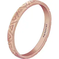 Cai Ring 925 Silber rosévergoldet Dreiecke Stacking