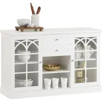 SoBuy FSB79-W Sideboard Küchenschrank Kommode Flurschrank Buffet Aufbewahrungsschrank